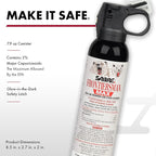SABRE Frontiersman MAX Bear Spray – 40 ft Range, Maximum Strength, The Only EPA-Registered Spray for Bears & Mountain Lions, 7.9 oz, Glow Safety Clip, Outdoor Hiking & Camping Protection
