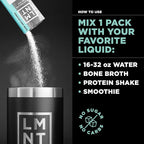 Drink LMNT Zero Sugar Electrolytes - Raw Unflavored Salt | Drink Mix | 30-Count