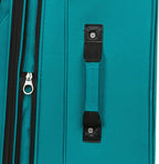 SwissGear Sion Softside Expandable Luggage – Medium Checked Suitcase with 360 Degree Wheels & Retractable Handle – 25 Inch, Perfect for 1-7 Night Trips – Teal