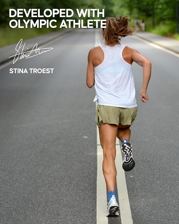 DANISH ENDURANCE Ultra-Comfort Quarter Running Socks - 3 or 5 Pack