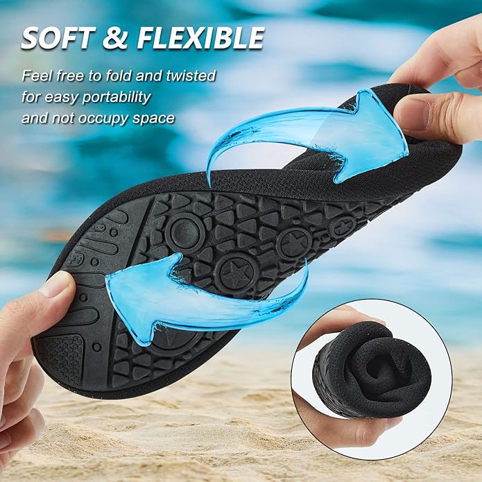 Deevike Water Shoes for Women Men Barefoot Quick-Dry Aqua Socks Slip-on for Beach Swim Surf Yoga Exercise