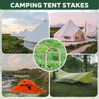 30 Pieces 12 Inch Long 1/4In Diameter Heavy Duty J Hooks,Heavy Duty Rebar Metal Fence Ground Garden Tent Stakes,Ground Spikes Anchors for Fencing,Outdoor Chicken Wire Trellis Stakes,Anti-Rust Golden