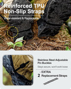 Trail Gaiters, Waterproof Low Shoe Protectors, Adjustable Boots Gators for Hiking & Running - Prevents Debris in Shoes