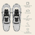 Retrospec Drifter Snowshoe for Men & Women - Aluminum Frames & a Double-Rachet Binding System - Lightweight All Terrain Snow Shoes