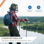 EVEN NATURALS Premium Mosquito Head Net - Ultra-Fine Bug Net for Maximum Head Protection – Lightweight, Breathable Insect Shield for Camping, Hiking and Outdoor Adventures - 25x26x39 Inches