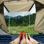 Night Cat Camping Tent 2 3 Persons with Porch Family Backpacking Tent Double Layers Waterproof Easy Clip Setup 7x6x4.3ft Porch Pole Not Inlcuded