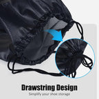 Gloppie Shoe Bags for Travel, Shoe Storage Bag with Drawstring, Packing Organizer for Sneakers, Gym, Luggage, Closet, Weekender Overnight Travel Essentials