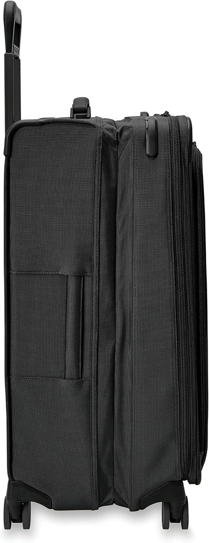 Briggs & Riley 29" Large Expandable Spinner - Checked Luggage for Travel, Suitcases with Wheels, Softside Rolling Bag for Men & Women, Self-Repairing Zipper - Baseline Collection, Black