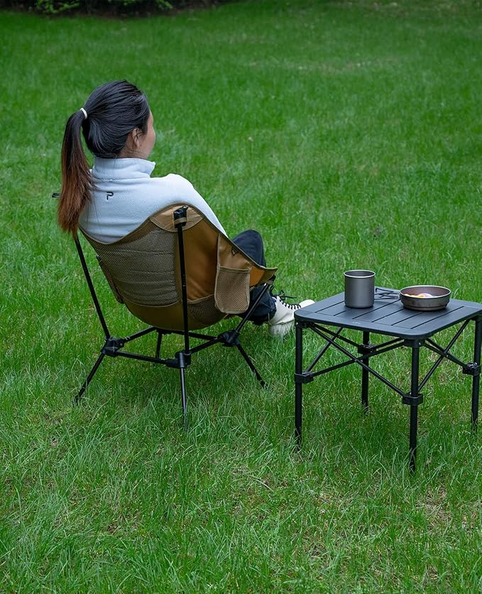 iClimb Ultralight Compact Camping Folding Beach Chair with Anti-Sinking Large Feet