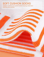 Airacker Ankle Athletic Running Socks Cushioned Breathable Low Cut Sports Tab Socks for Men and Women (6 Pairs)