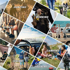 32 oz Insulated Water Bottle Stainless Steel with Sleeve - Military Metal Water Jug, For Gym Workout Hiking, Camo Black Water Bottle Pouch