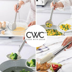 COOK WITH COLOR Silicone Cooking Utensils, Kitchen Utensil Set, Easy to Clean Silicone Kitchen Utensils, Cooking Utensils for Nonstick Cookware, Kitchen Gadgets Set, 10 Pieces, Brown