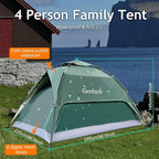3-in-1 Instant Pop Up Tents for Camping, 2/4/6 Person Camping Tent,60s Automatic Quick Easy Setup Tent, Waterproof Stand Up Family Tents for Camping,Outdoor, Hiking,Beach
