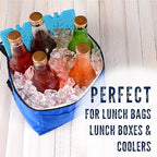 Kona Ice Packs for Lunch Boxes - No Ice Bags Required - Reusable Long Lasting Cooler Ice Packs (-5C) Small Thin Freezer Packs - Freezes in 25 Minutes (Set of 4)