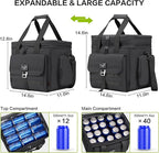 36L Large Soft Cooler Insulated Cooler Bag Soft Sided Collapsible Coolers for Travel, Camping, Beach. Leakproof, Waterproof, Expandable, 36L