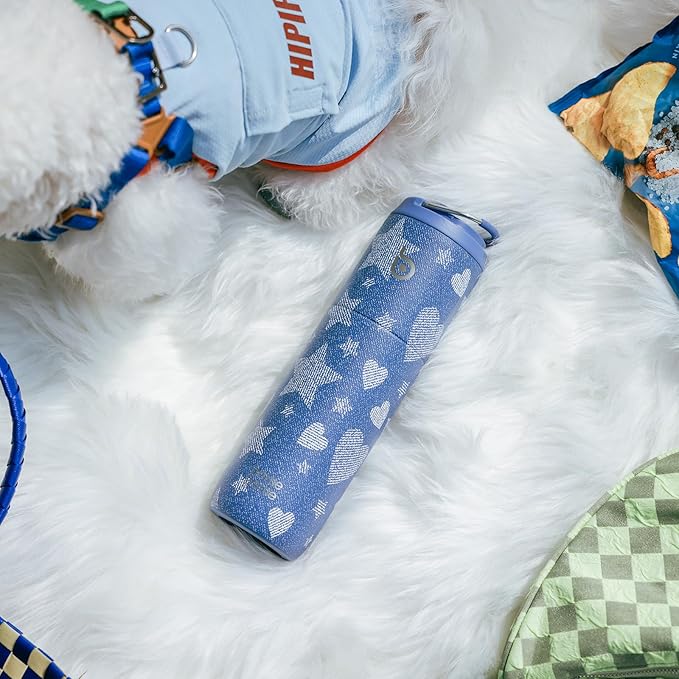 BOTTLE BOTTLE Insulated Water Bottle 24oz with Straw Lid and Handle for Sports Travel Gym Stainless Steel Water Bottles Double-Wall Vacuum Metal Leak Proof BPA-Free