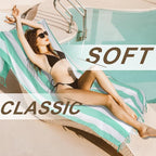 Genovega 4 Packs Oversized Turkish Beach Towels Thin Quick Dry Sand Free Pool Swim Bathing Towel Extra Large Travel Blanket Adult Essentials Accessories Summer Vacation Stripe