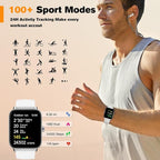 Fitpolo Smart Watch for Men Women,1.8” Touchscreen, Bluetooth Call, Alexa Built-in,24/7 Heart Rate,SpO2 Monitor,Step Counting,Sleep Tracking, IP68 Waterproof Fitness Tracker Watch for Android iPhone