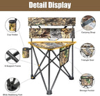 Hunting Chair Extra Large Tripod Chair with Backrest Portable Camping Chair for Fishing Blind Hiking