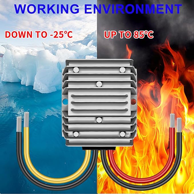 DC 36V/48V Step Down to 24V 20A 480W, DC Converter Regulator Voltage Regulator, PBuck Converter Regulator Power Supply Module Buck Transformer for Golf Cart Forklifts Car Truck Boat Vehicle