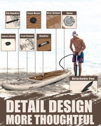 ABBOARD Inflatable Stand Up Paddle Boards - Extra Wide Fishing Paddleboard,Cool Design, Ultra Stable Standup SUP,15 D-Rings, 5 Handles,Camera Mount,100L Backpack, 10L Dry Bag,Youth/Adults