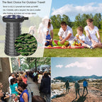 ALEVMOOM Upgraded Telescoping Collapsible Stool with Cushion, Folding Stool with Printing Portable Retractable Foldable Seat Max Load 550lbs for Adults Camping Fishing Outdoor