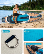 DAMA 11'*34"*6" Stand Up Paddle Board, Inflatable Paddle Board,Inflatable Paddle Boards for Adults w/a Wide, Smooth and Non Slip Deck, Versatile Styles, Suitable for Adults
