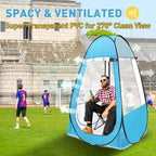 Pop Up Tent, Clear Outdoor Tents Sports Fishing, Rainproof and Windproof Beach Camping, Lightweight and Sturdy, Easy Set Up, UPF 50+ Portable Folding 39" x 64"