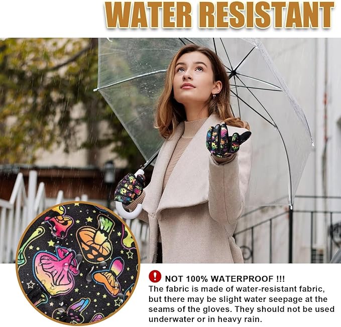 Pixel Panda Running Gloves for Men, Winter Warm Bike Glove for Smart Phone Texting with Non-Slip Silicone Gel - Thermal Windproof and Waterproof for Running, Cycling, Driving