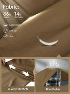 FREE SOLDIER Men's Outdoor Cargo Hiking Pants with Belt Lightweight Waterproof Quick Dry Tactical Pants Nylon Spandex