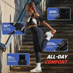 ZELUS Weighted Vest for Women Men, 6/8/12/16/20lb Weight Vest with Arm Pouch Reflective Strips, U-Shaped Rucking Vest for Strength Training Muscle Building, Walking Running Vest for Fitness