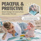 Pop Up Sun Canopy Shelter - Lightweight, Portable Outdoor Shelter with UPF 50+ Sun Protection & Easy Setup - Stable for Windy Conditions, Ideal for Beach, Picnic, Camping & More (Sweet Mint)