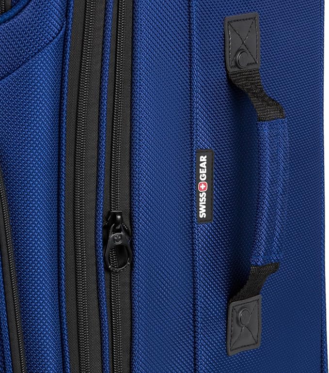 SwissGear Sion Softside Expandable Luggage, Blue, 2-Piece Set (21/29)
