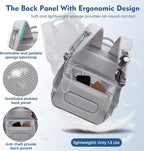 Backpack Cooler Lunch Backpack Double Decker Lunch Box,Insulated Backpack Lunch Cooler Bag, Lightweight Leakproof Lunchbox Backpack for Women Men to Travel,Picnic,Hiking,Beach,Camping