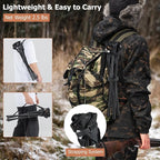 GYMAX 2 Pack Folding Stool, Portable Tripod Lightweight Hunting Stool with Shoulder Strap, Outdoor Hunting Chair Blind Chair for Fishing Camping, Hiking, Backpacking, Camouflage