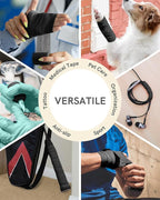 FriCARE Self Adhesive Bandage Wrap, Medical Tape in First Aid Kit, Cohesive Bandages for Wounds Sport Vet, FSA/HSA Eligible, 2 Inches X 5 Yards 6 Rolls, Black