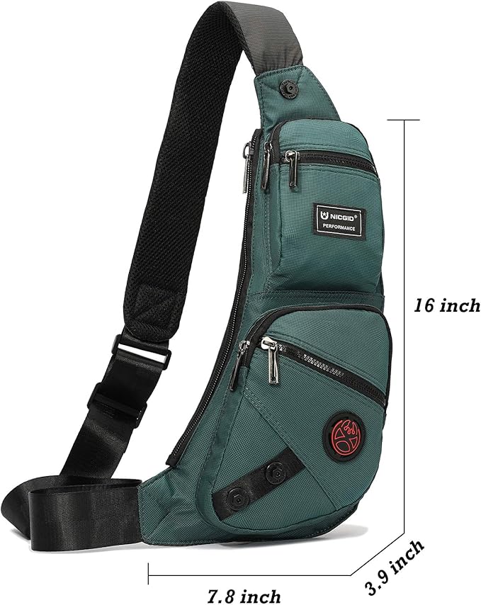 NICGID Sling Bag Chest Shoulder Backpack Crossbody Bags Casual Daypack for Men Women