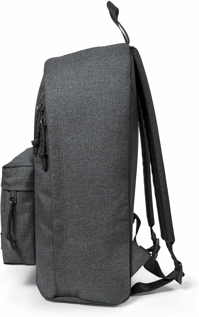 EASTPAK Out Of Office – 31L Backpack with Dual Compartments, 16” Laptop Sleeve, Security Pocket, Bottle Holder & Air Mesh Straps, Black Denim