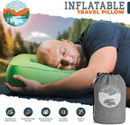 TrailNeck 1.0 camping pillow-Compact, portable, packable, camping essentials, outdoor gear, hiking, backpacking, deployments, beach, car, plane travel pillow. Firm pillows for multi-position sleepers.