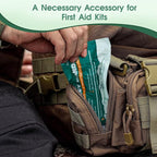 6 Inch 3 Packs Israeli Bandage - Emergency Bandage with Vacuum Sterile Package - for Wound Dressing, First Aid Kit, Medical Trauma Kit Refill