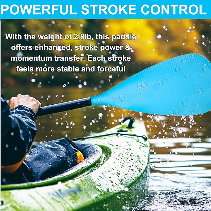 SUP Paddle – 4-Piece Adjustable Kayak Oar, Detachable Aluminum Alloy Paddle Board Paddles, Floating Carbon Fiber Textured Blade, Lightweight & Durable with Stretchable Leash
