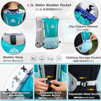 Azarxis Running Water Bottles Flask BPA Free Leakproof Hydration Vest Packs Waist Belt Replacement for Triathlon Marathon Hiking Cycling Climbing Runner