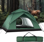 1-2 Person Instant Pop Up Tent, Quick Setup Lightweight Camping Tent for Solo or Duo, Waterproof Windproof Dome Tent for Hiking, Backpacking, Beach, Festival with Carry Bag