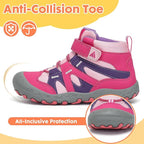 Mishansha Kids Hiking Boots Toddler Girls Boys Hiking Shoes Water-Resistant Anti-Collision Non-Slip Athletic Outdoor Trekking Boots