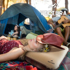 Self-Inflating Camping Pillow – Lightweight & Compact Backpacking Pillow for Hiking, Travel & Outdoor Use – Comfortable Inflatable Pillow for Sleeping – Size 46 x 30 cm