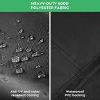 Heavy-Duty 600D Waterproof BBQ Grill Cover fits for Weber Searwood XL 600 Pellet Grill，3400146 Weber Searwood XL 600 Cover, Black