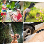 Portable Shower for Camping, [Long-Lasting] Spopal 6000mAh Rechargeable Camping Shower with Intelligent LED Display, 4 Spray Modes, IPX7 Waterproof Outdoor Camp Pump for Hiking, Travel, Car, Pet