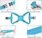 Travelkin Luggage Straps - Bungees for Suitcases, Add a Bag, Travel Bag Bungee Belt for Luggage Carry On (Blue 2 Pack)