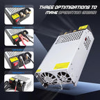 New Upgraded DIY SMPS 110V to 24V AC to DC 62.5A 1500W Power Supply,DC Power Supply,110v to 24v Converter Voltage Transformer for Motor Pump CCTV 3D Printer Air Compressor Led