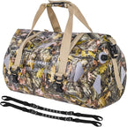 WILD HEART Waterproof Motorcycle Duffel Bag PVC500D Double-bottom With Rope Straps and Inner Pocket 40L 66L 100L for Kayaking, Camping, Boating,Motorcycle